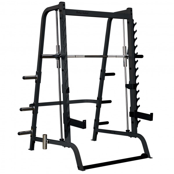 Body-Solid GS-348B Series 7 Smith Machine, Multipresse -Black-Edition- mit Lat- Ruderanbau (95kg)