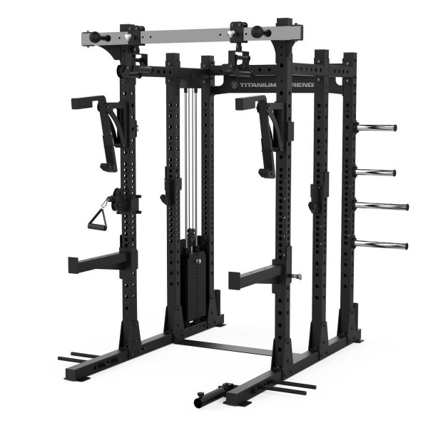 Titanium Strength Half Rack mit einstellbarem 100-kg-Seilzug E50 Elite Series