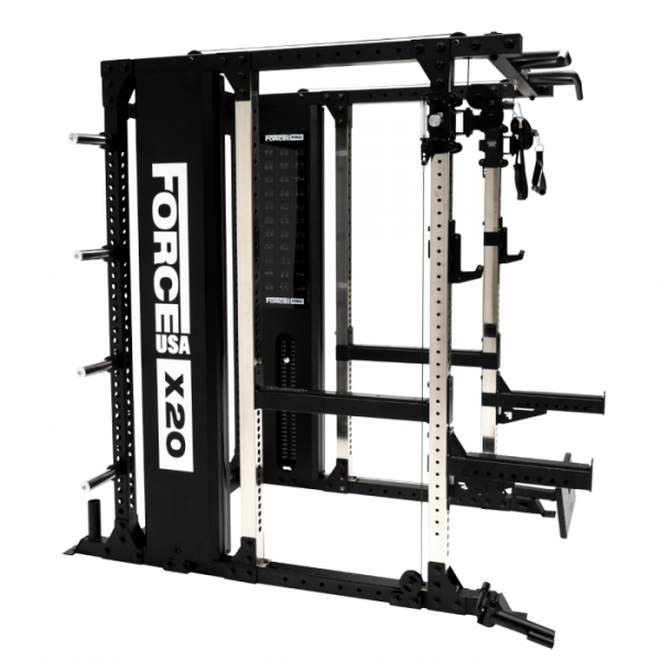 Force USA X20 Pro Multi Trainer - Double Adjustable Pulley + Power Cage